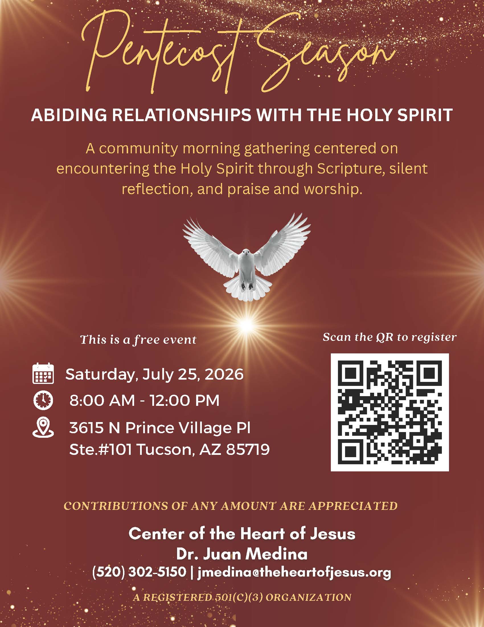 Heart of Jesus July 2026 Retreat Flyer